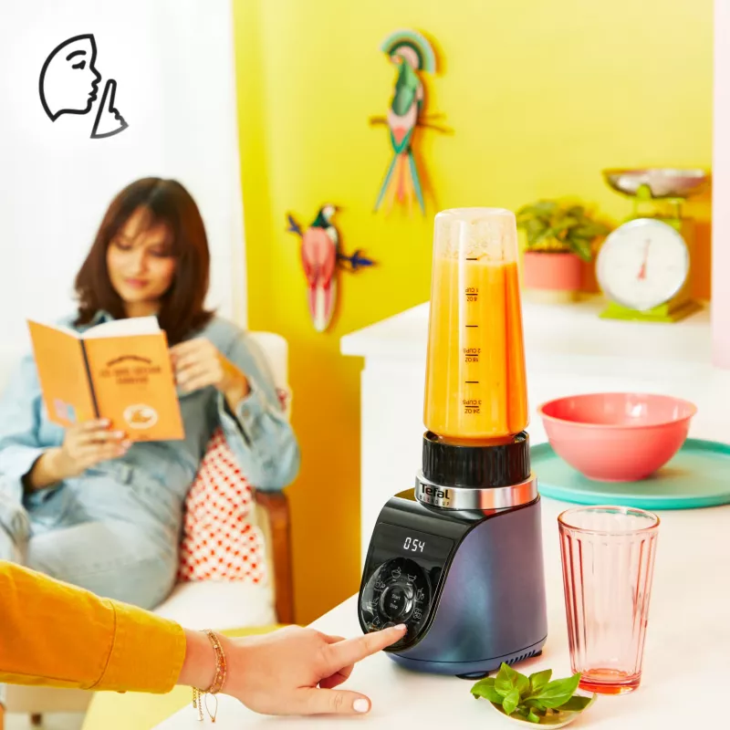Tefal Blend Up BL19H4F0 mixér 0,85 l stolový mixér 1000 W modrá, transparentná