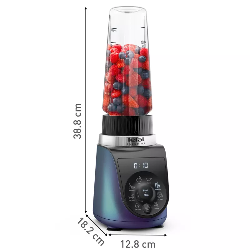 Tefal Blend Up BL19H4F0 mixér 0,85 l stolový mixér 1000 W modrá, transparentná