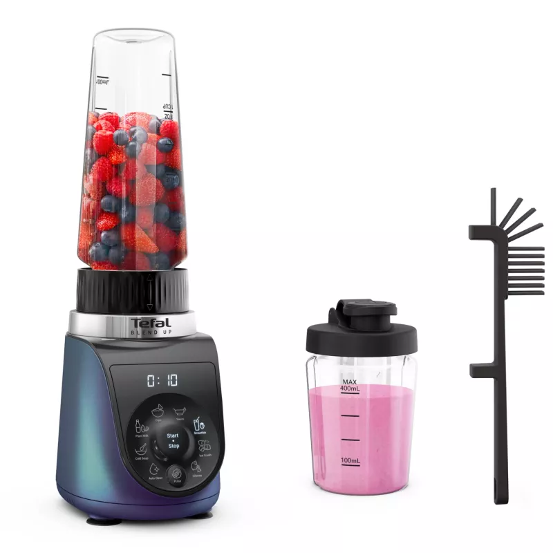 Tefal Blend Up BL19H4F0 mixér 0,85 l stolový mixér 1000 W modrá, transparentná