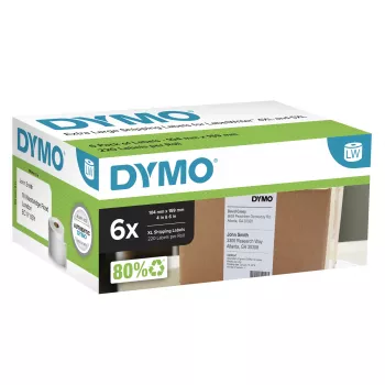 DYMO 2238107 UPS prepravné etikety, 102 x 210 mm, 6 rolí x 140 etikiet, čierna na bielu