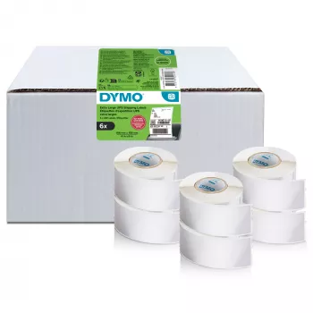 DYMO 2238107 UPS prepravné etikety, 102 x 210 mm, 6 rolí x 140 etikiet, čierna na bielu