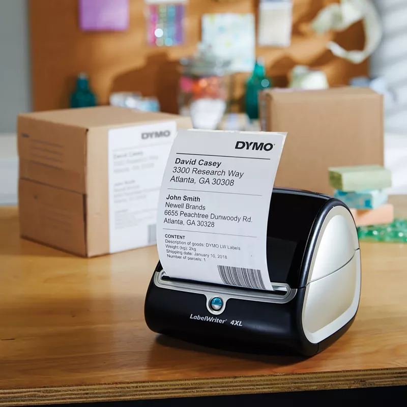 DYMO 2238107 prepravné štítky UPS, 102 x 210 mm, 6 roliek x 140 štítkov, čierne na bielom
