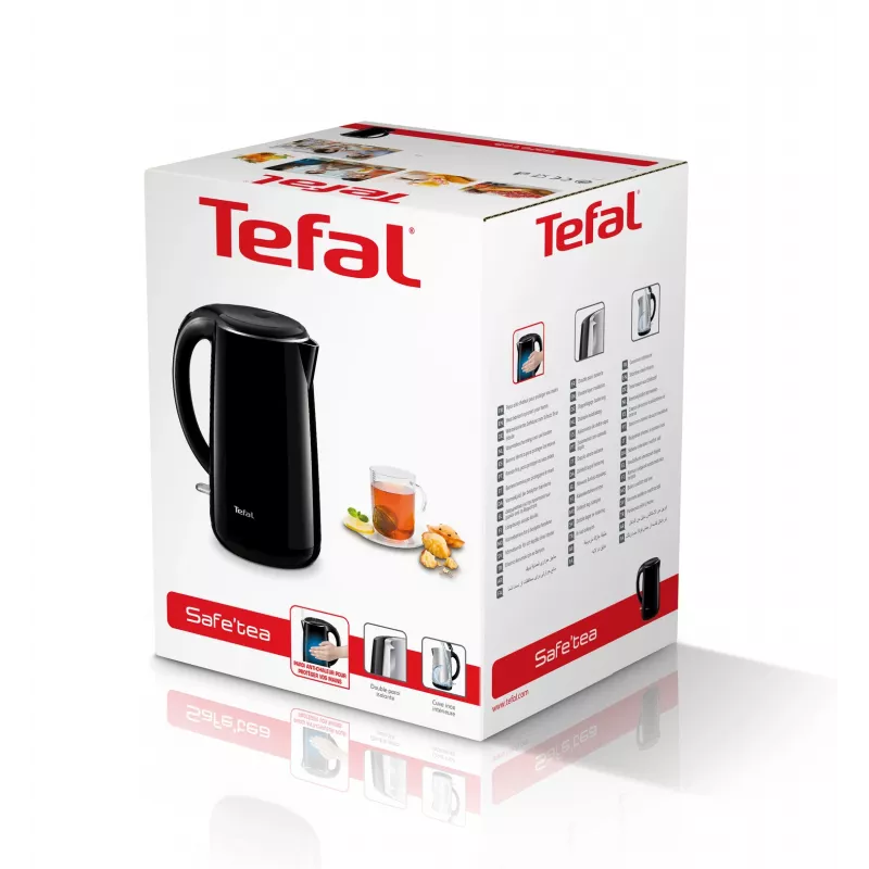 Tefal Safe'Tea KO2608 rýchlovarná kanvica 1,7 l 1800 W čierna
