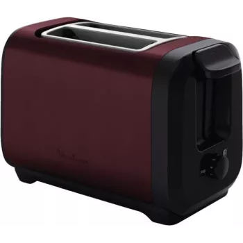 Hriankovač MOULINEX LT5S05E0 — 2 plátky, 1300 W, puzdro z nehrdzavejúcej ocele, čierna/červená