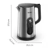 Tefal Selection KI871DE0 rýchlovarná kanvica 1,7 l 1500 W čierna, nehrdzavejúca oceľ