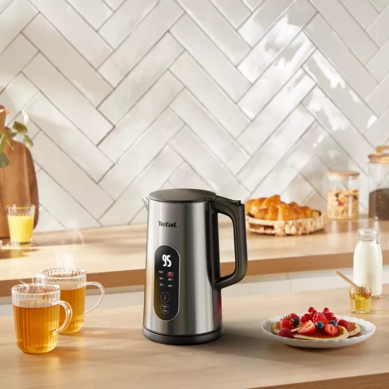 Tefal Selection KI871DE0 rýchlovarná kanvica 1,7 l 1500 W čierna, nehrdzavejúca oceľ