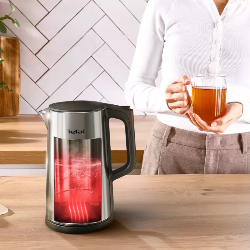 Tefal Selection KI871DE0 rýchlovarná kanvica 1,7 l 1500 W čierna, nehrdzavejúca oceľ