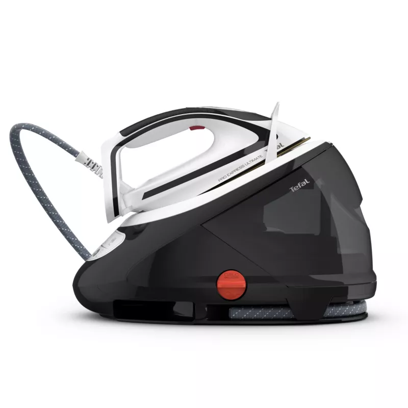 Tefal Pro Express Ultimate GV9550 1,9 l Durilium AirGlide Autoclean žehliaca plocha čierna, biela
