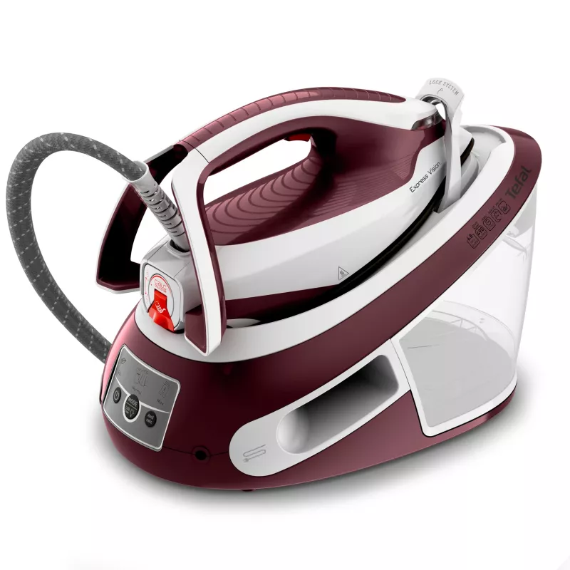Tefal Express Vision SV8150 2800 W 1,8 l Durilium AirGlide Autoclean žehliaca plocha červená, biela