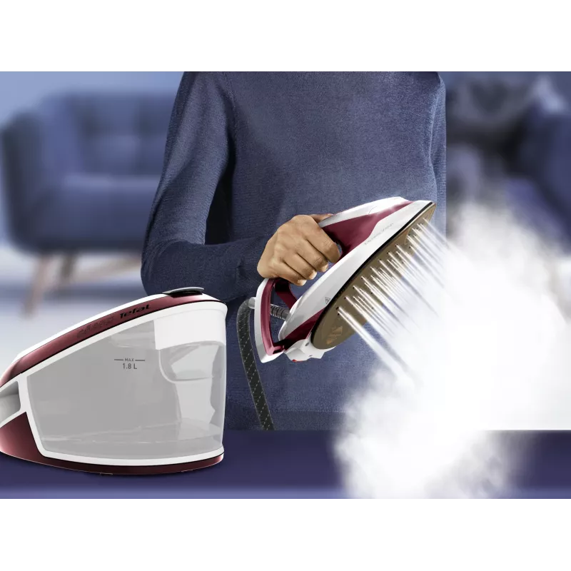 Tefal Express Vision SV8150 2800 W 1,8 l Durilium AirGlide Autoclean žehliaca plocha červená, biela