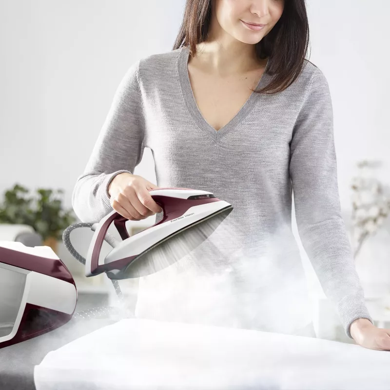 Tefal Express Vision SV8150 2800 W 1,8 l Durilium AirGlide Autoclean žehliaca plocha červená, biela