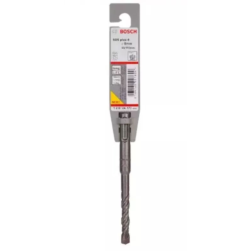 Vrták do kladiva Bosch SDS Plus-5 — 8 mm, pre vŕtacie kladivo a vŕtanie
