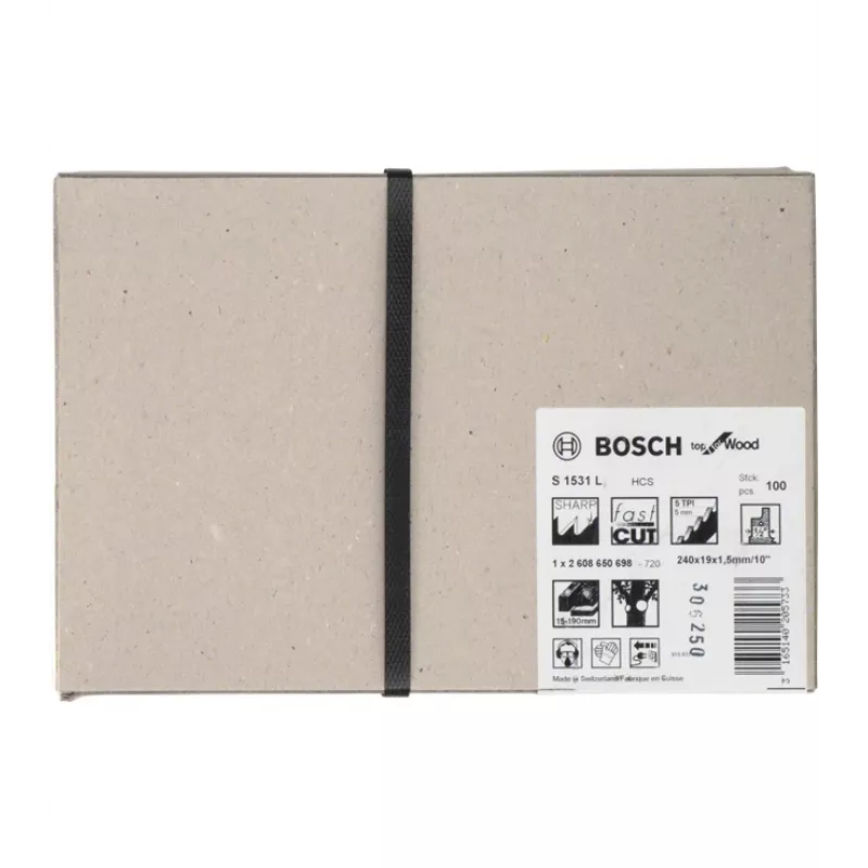 Bosch 2608650698 list šablónovej píly uhlíková oceľ (HCS) 100 kusov