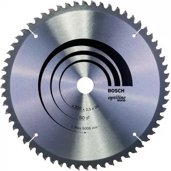 Bosch Optiline Wood kotúče okružnej píly, drevo, 30,5 cm, Bosch, 798 g, 1 ks