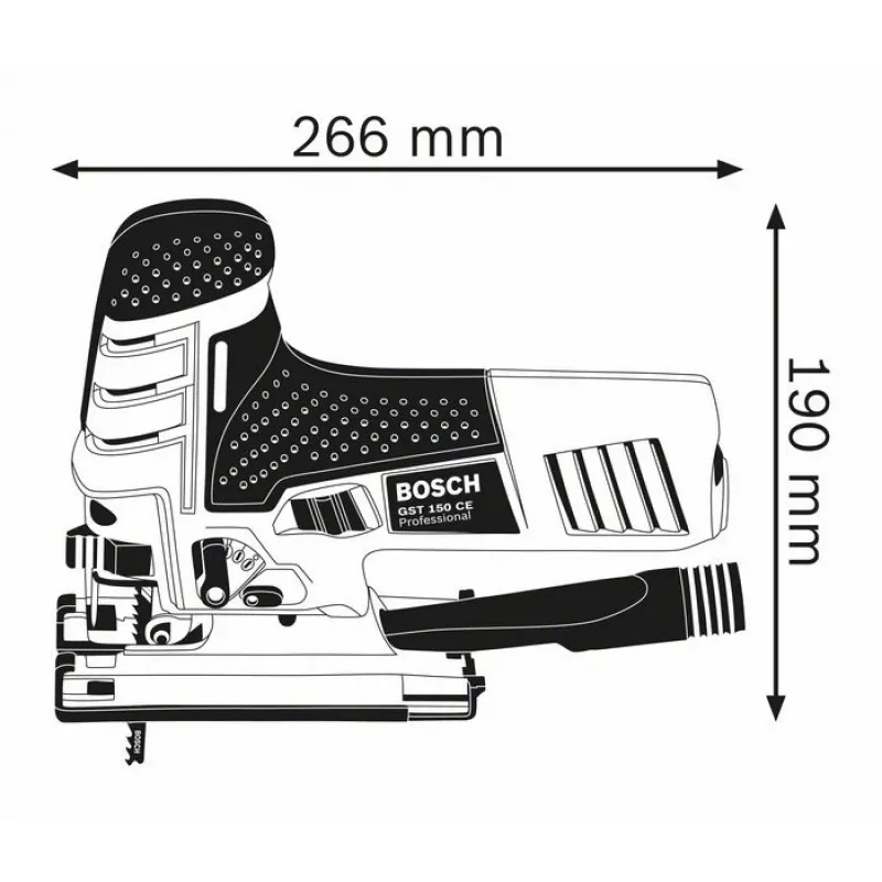 Bosch 0 601 512 003 priamočiara píla 780 W 2,6 kg