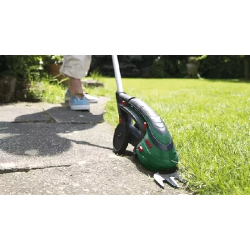 Bosch Isio akumulátorové nožnice na trávu 8 cm 3,6 V čierna, zelená