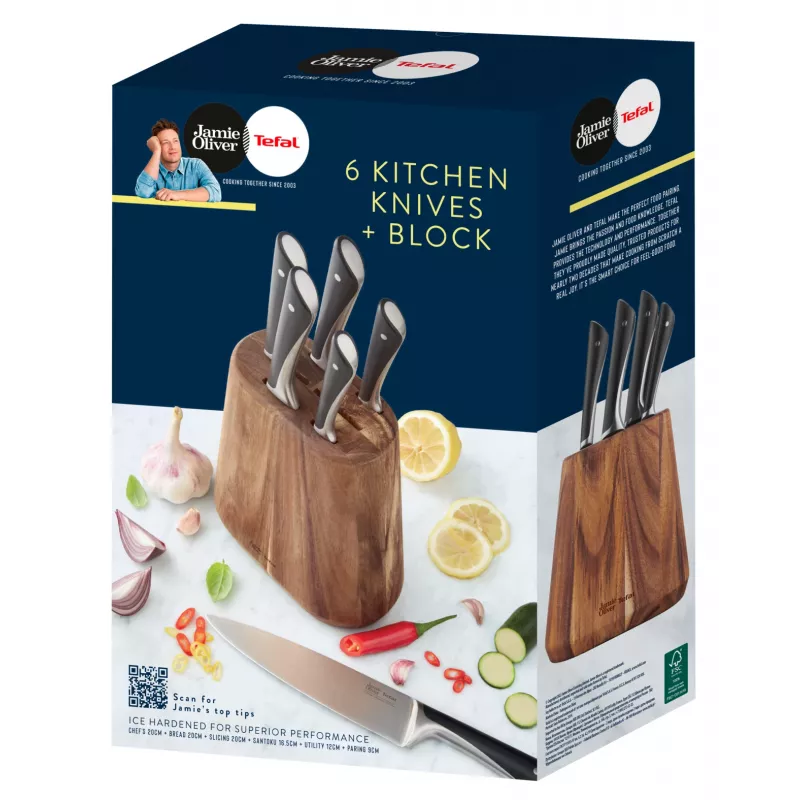 Sada príborov Tefal Jamie Oliver K267S7 7 ks čepele z nehrdzavejúcej ocele