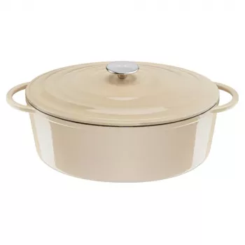 Tefal E25906 oválny béžový liatinový riad, priemer 34 cm, oválny tvar