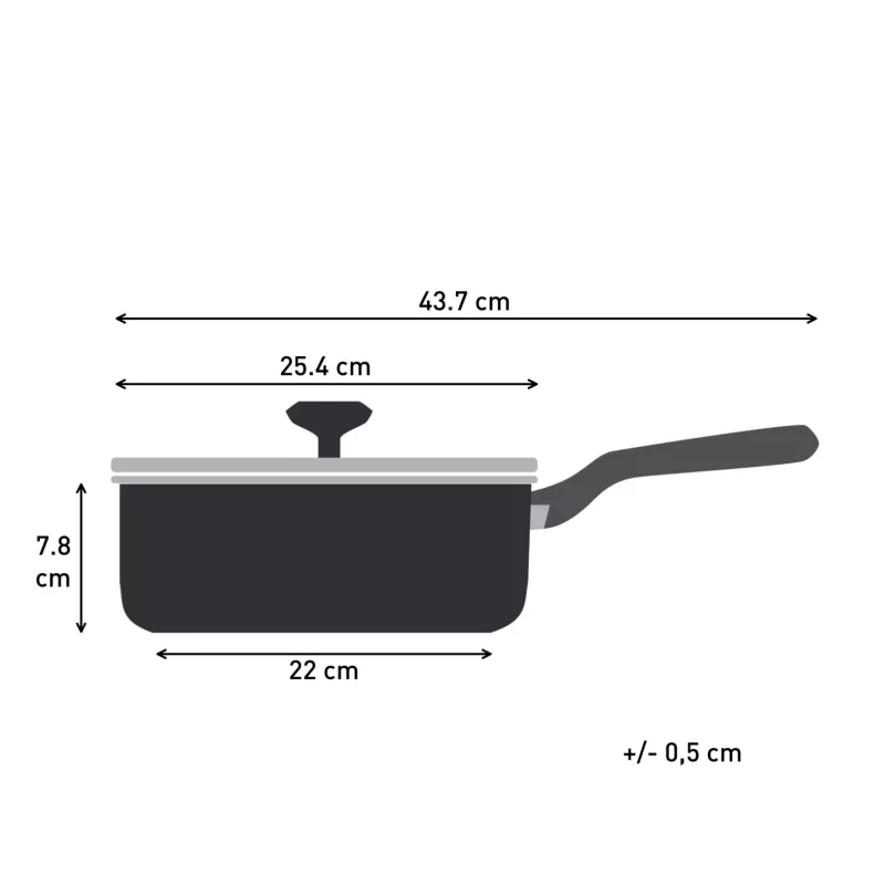 Tefal Change čierna C4763225 panvica na dusenie okrúhla