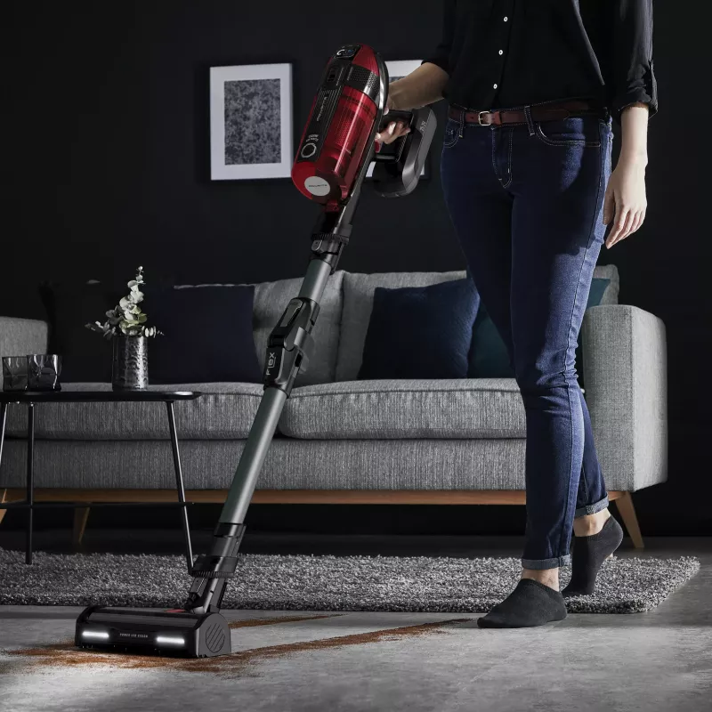 Rowenta RH98A8 2-in-1 akumulátorový vysávač bez vrecka 0,9 l 320 W červená, sivá