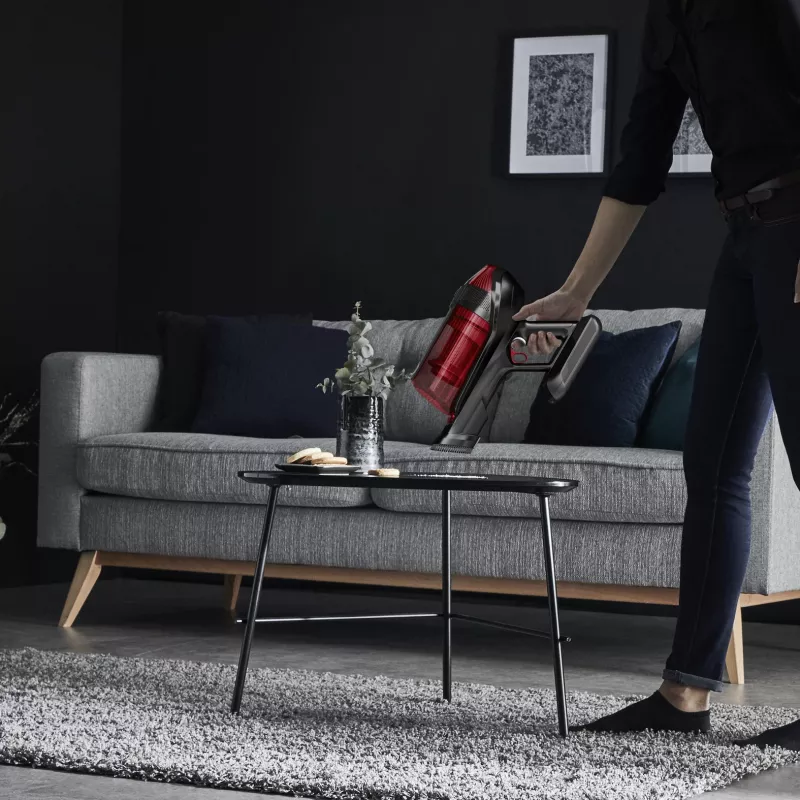 Rowenta RH98A8 2-in-1 akumulátorový vysávač bez vrecka 0,9 l 320 W červená, sivá