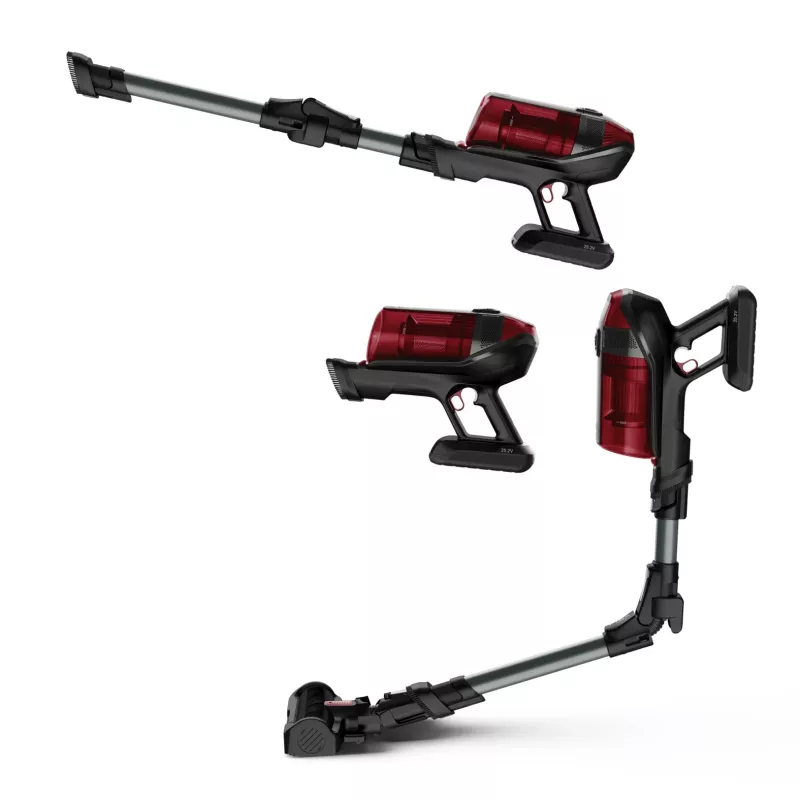 Rowenta RH98A8 2-in-1 akumulátorový vysávač bez vrecka 0,9 l 320 W červená, sivá