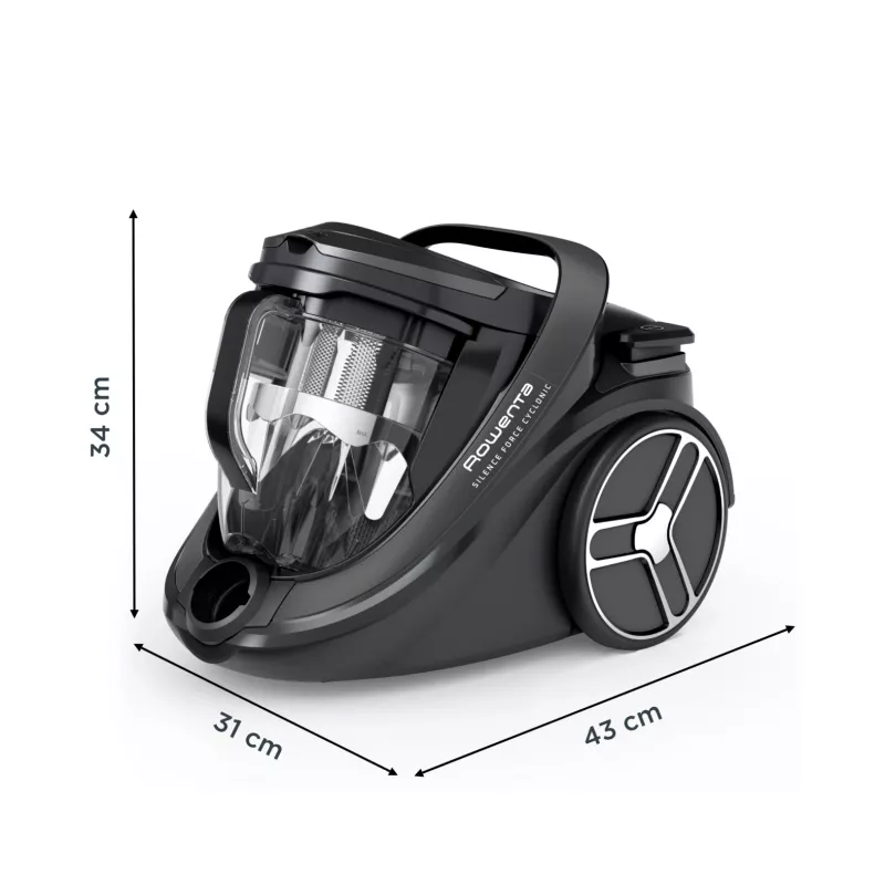 Podlahový vysávač Rowenta Silence Force RO7935 — 500 W, bez vrecka, cyklónová technológia, 2,5 l, HEPA, 59 dB