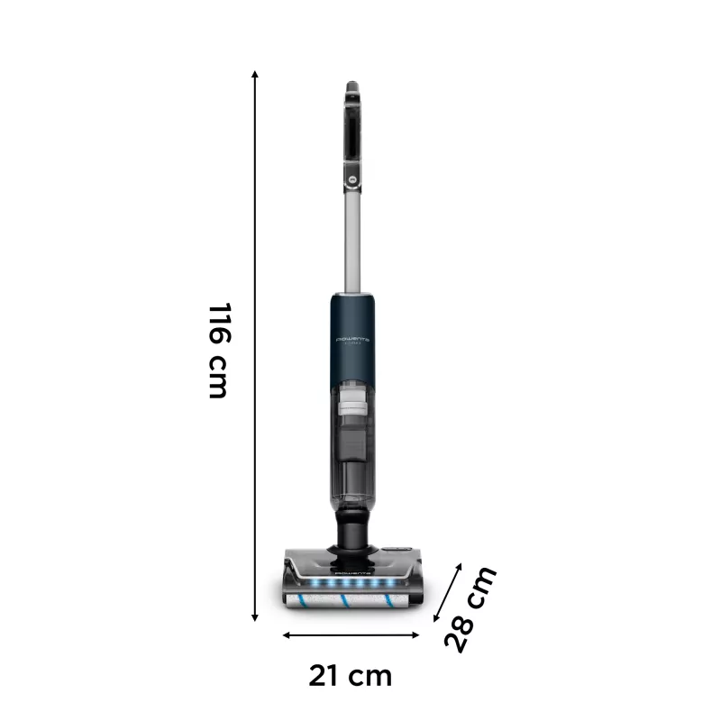 Rowenta X-Clean 7 GZ5735E0 tyčový vysávač akumulátorový suché a mokré bez vrecka 0,5 l čierna, chróm