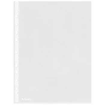 Esselte zakladače A4 – Economy –, 210 x 297 mm (A4), transparentné, polypropylén (PP), na výšku, hore, 230 mm