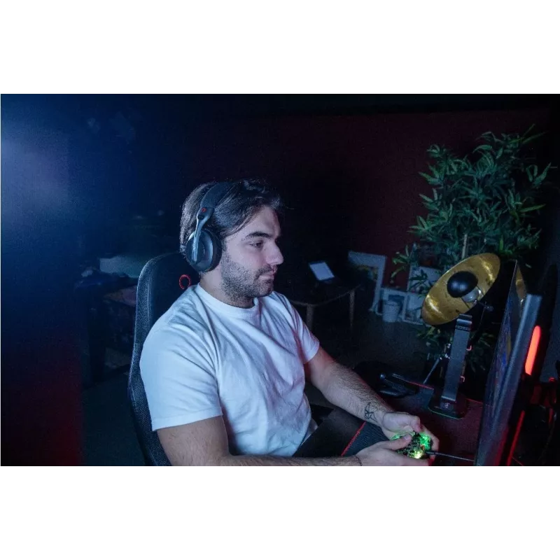 Konix PULSAR headset káblový a bezdrôtový cez hlavu herný USB Type-C Bluetooth čierna