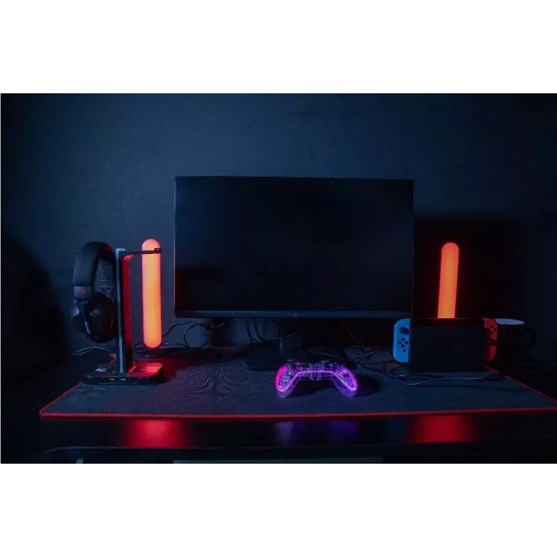 Konix PULSAR headset káblový a bezdrôtový cez hlavu herný USB Type-C Bluetooth čierna