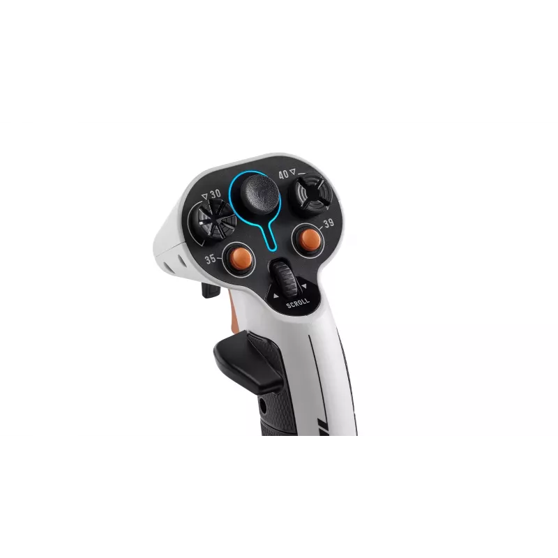 Flightstick Thrustmaster Sol-R 2 HOSAS Space Sim Duo — káblový USB Type-C, analógový/digitálny, čierna/biela