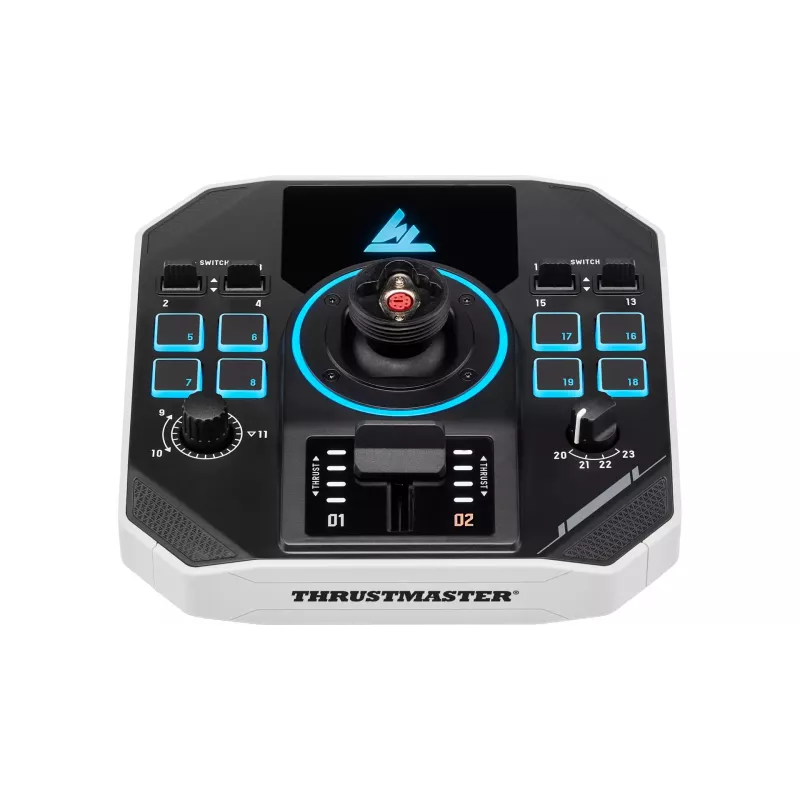 Flightstick Thrustmaster Sol-R 2 HOSAS Space Sim Duo — káblový USB Type-C, analógový/digitálny, čierna/biela