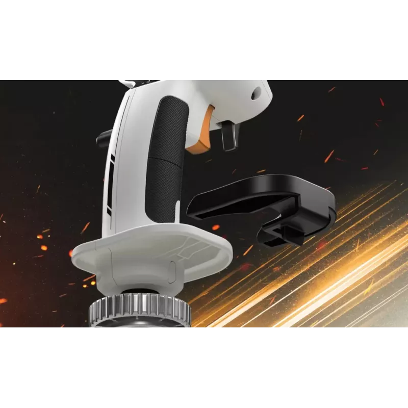 Flightstick Thrustmaster Sol-R 2 HOSAS Space Sim Duo — káblový USB Type-C, analógový/digitálny, čierna/biela