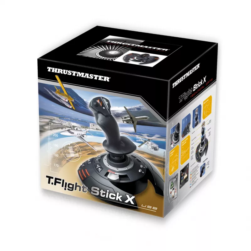 Thrustmaster T.Flight Stick X čierna, červená, strieborná USB joystick analógový PC, Playstation 3