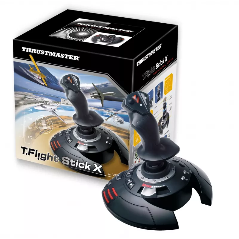 Thrustmaster T.Flight Stick X čierna, červená, strieborná USB joystick analógový PC, Playstation 3
