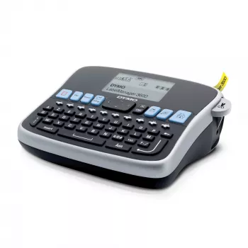 DYMO LabelManager stolná tlačiareň etikiet | 360D nabíjacia ručná tlačiareň etikiet jednoduchá na obsluhu inteligentné tlačidlá One-Touch klávesnica QWERTZ veľký displej | na organizáciu doma a v kancelárii