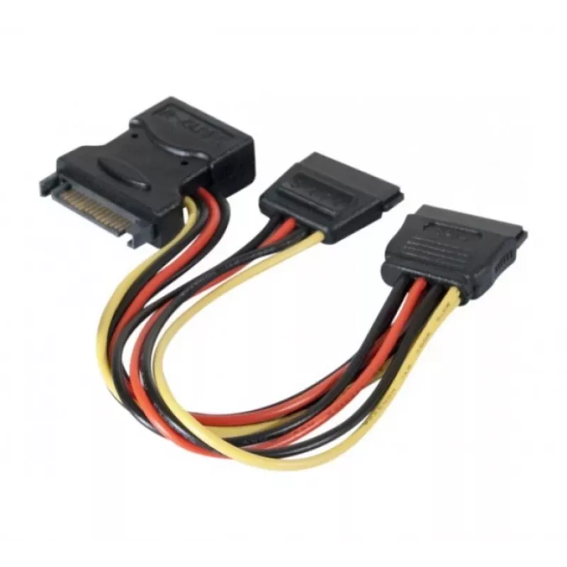 ATEN 147557 SATA kábel 0,3 m SATA 15-pin 2 x SATA 15-pin + Molex (4-pin) rôzne farby, čierny