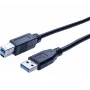 Hypertec 352468-HY USB kábel USB 3.2 Gen 1 (3.1 Gen 1) 3 m USB A USB B čierny