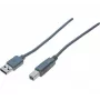 Hypertec 532403-HY USB kábel USB 2.0 0,6 m USB A USB B sivý