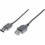 Hypertec 532414-HY USB kábel USB 2.0 3 m USB A sivý