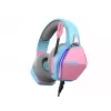 Oniverse Gaming náhlavná súprava Nebula – Diva Pink (multiplatforma), káblová, gaming, 20 – 20000 Hz, 356 g, náhlavná súprava, tyrkysová, ružová