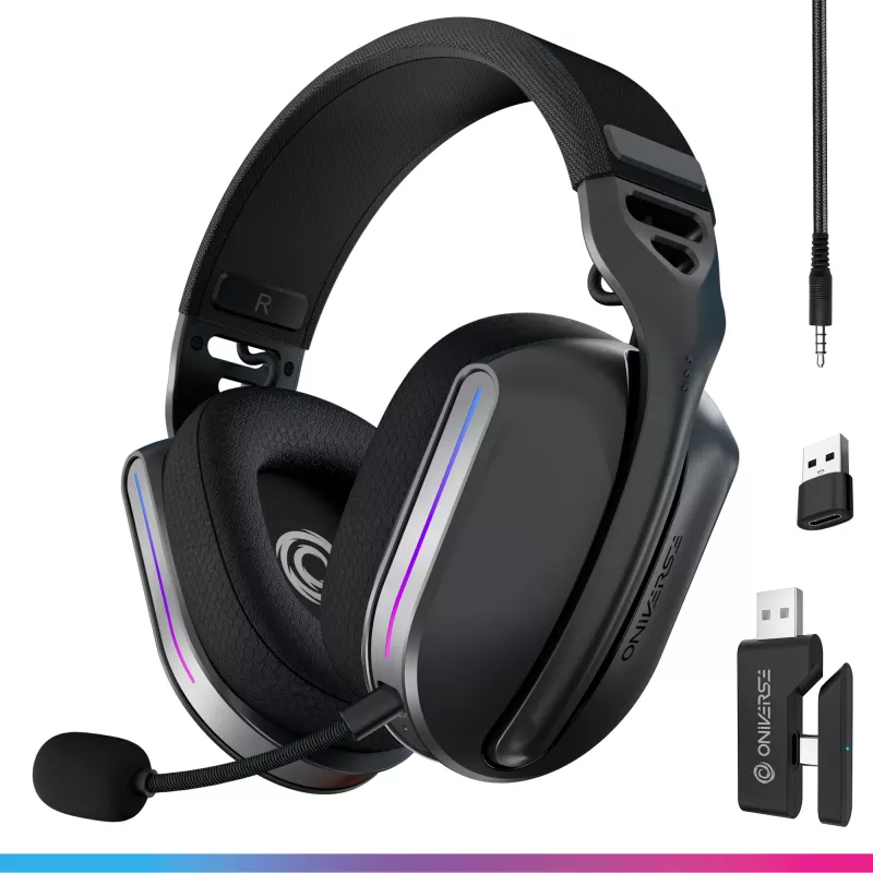 Oniverse Wireless Gaming náhlavná súprava Polaris – Eclipse čierna (multiplatforma)