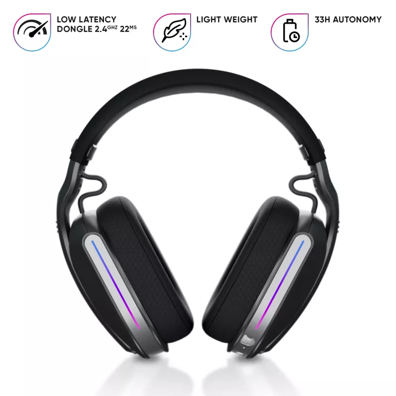 Oniverse Wireless Gaming náhlavná súprava Polaris – Eclipse čierna (multiplatforma)
