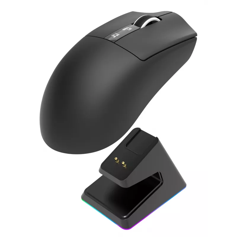 Oniverse – bezdrôtová gaming myš Vanguard + dock – Nocta čierna (PC)