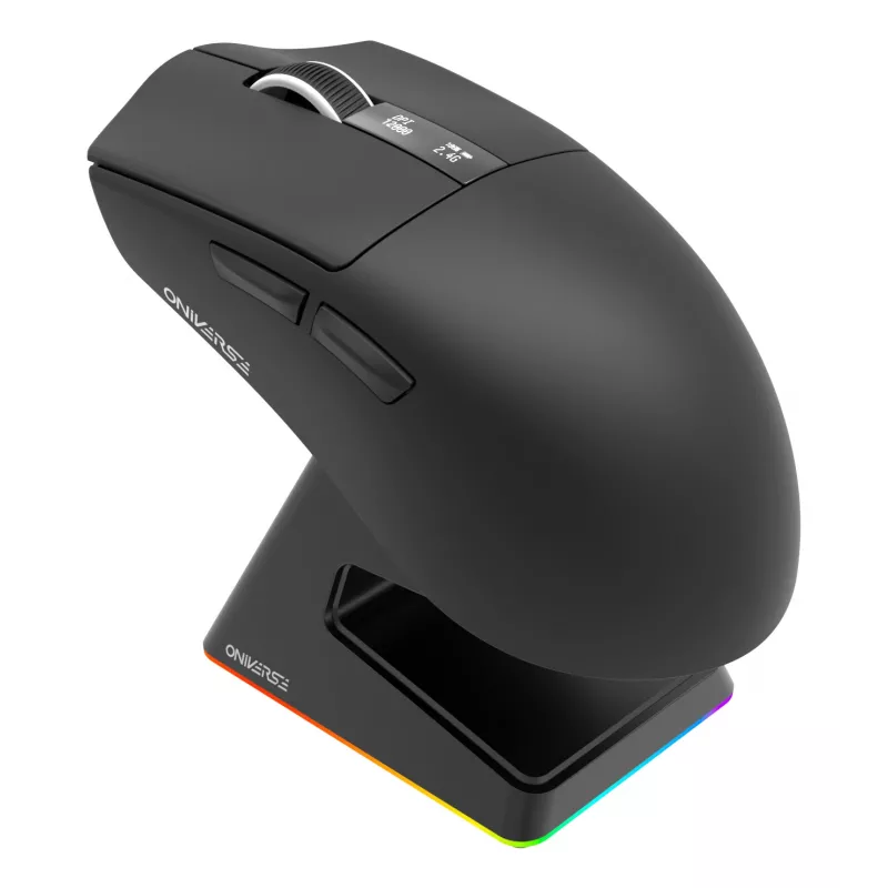 Oniverse – bezdrôtová gaming myš Vanguard + dock – Nocta čierna (PC)