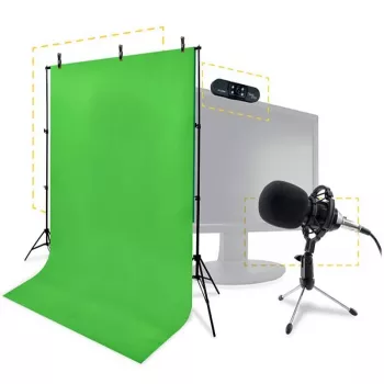 Steelplay Pro Hd 4-in-1 streamingový balík, 2 MP, 1920 x 1080 pixelov, Full HD, 25 fps, USB 2.0, čierna, nehrdzavejúca oceľ