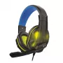 Steelplay HP47 náhlavná súprava káblová cez hlavu gaming čierna, žltá