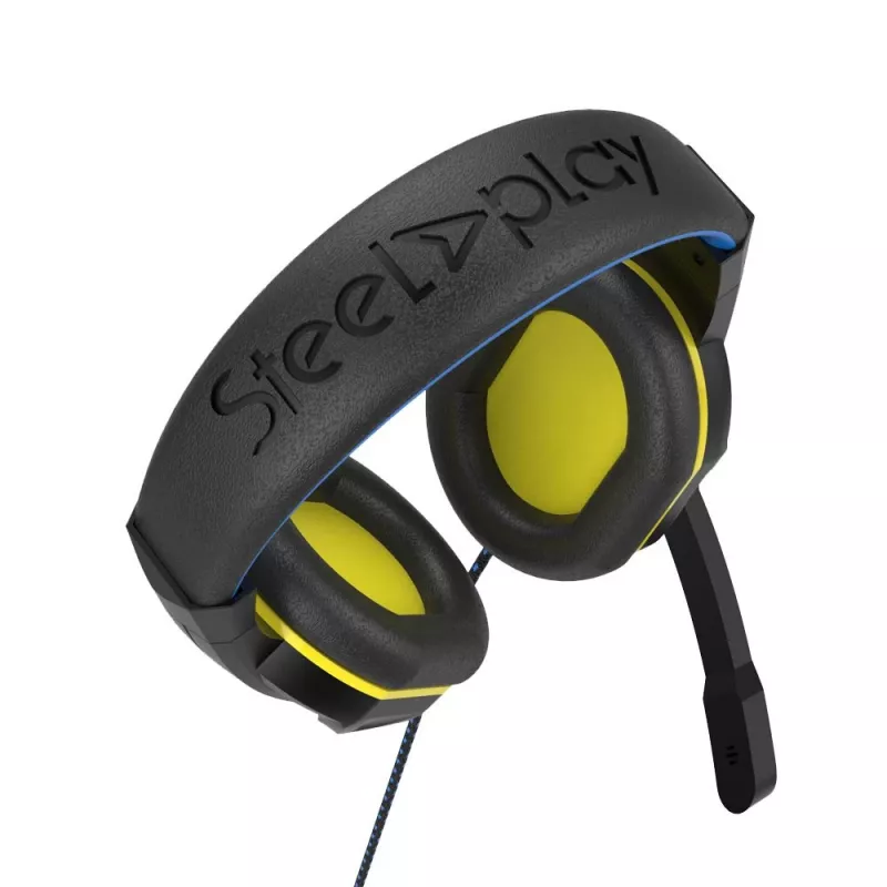 Steelplay HP47 náhlavná súprava káblová cez hlavu gaming čierna, žltá