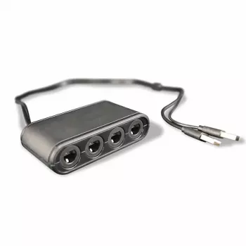 Steelplay Gamecube® adaptér ovládačov (Switch), Nintendo Switch, adaptér, čierny, USB, káblový, 1 ks
